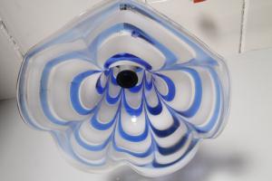 Blumen-Kronleuchter aus den 70er Jahren, Murano-Glas, Mazzega, Vintage-Modernariat. H 74 cm, B 50 cm
